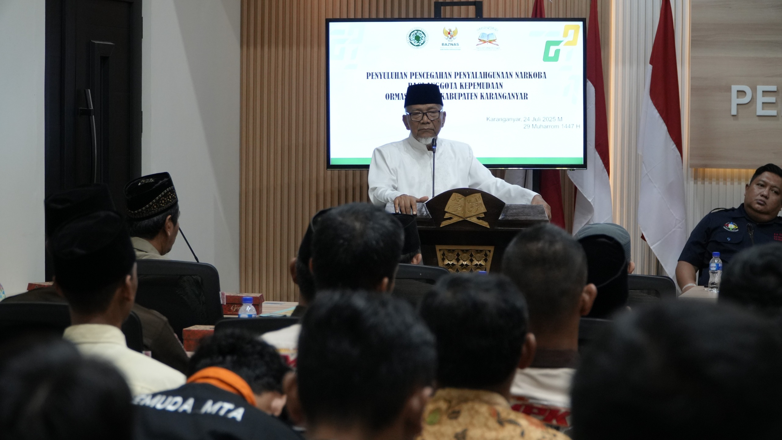 Darurat Narkoba, Puluhan Pemuda Ormas Islam Karanganyar Ikuti Penyuluhan Pencegahan dari Gannas Annar MUI