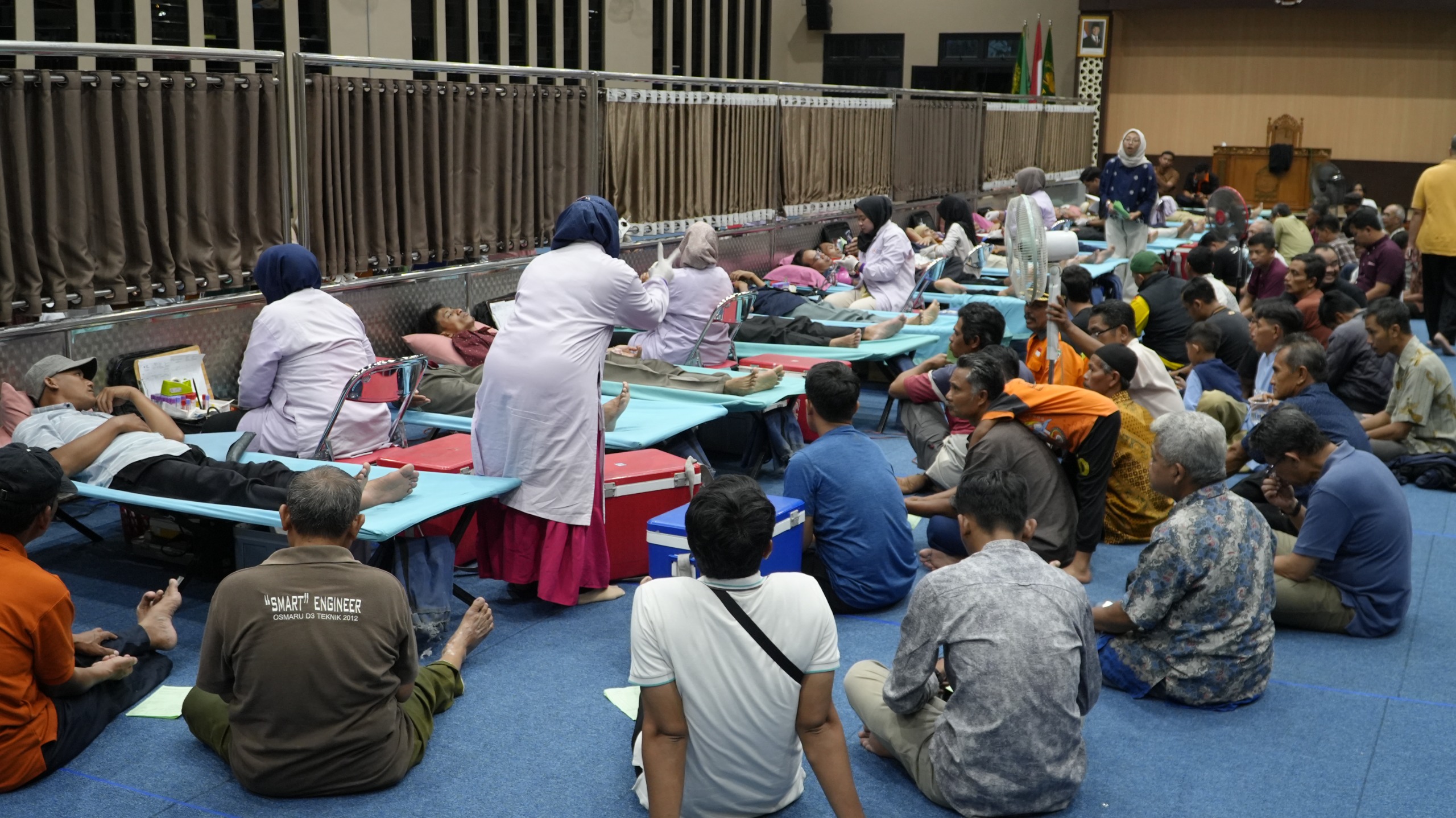 Semarak Berbagi di Bulan Ramadan, Ratusan Pemuda Karanganyar Gelar Aksi Donor Darah